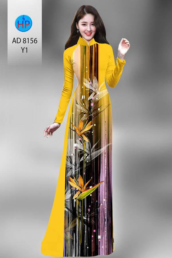 Vải Áo Dài Hoa Thiên Điểu Mới Ra AD 8156 41 Vải Áo Dài Hoa Thiên Điểu Mới Ra AD 8156