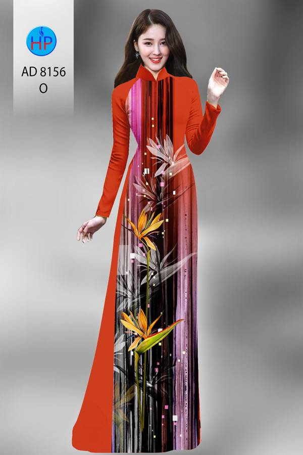 Vải Áo Dài Hoa Thiên Điểu Mới Ra AD 8156 48 Vải Áo Dài Hoa Thiên Điểu Mới Ra AD 8156