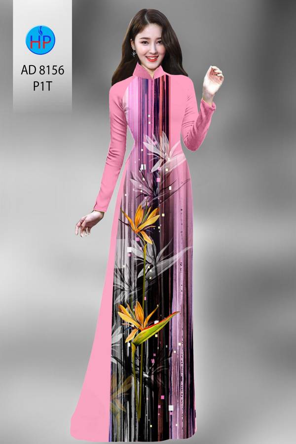 Vải Áo Dài Hoa Thiên Điểu Mới Ra AD 8156 52 Vải Áo Dài Hoa Thiên Điểu Mới Ra AD 8156