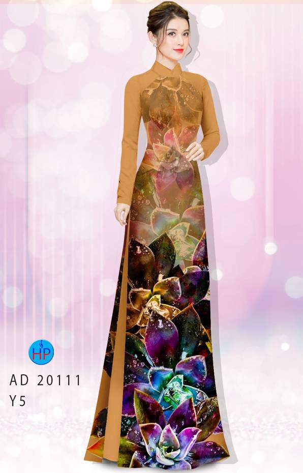 Vải Áo Dài Hoa In 3D Độc Đáo AD 20111 37 Vải Áo Dài Hoa In 3D Độc Đáo AD 20111