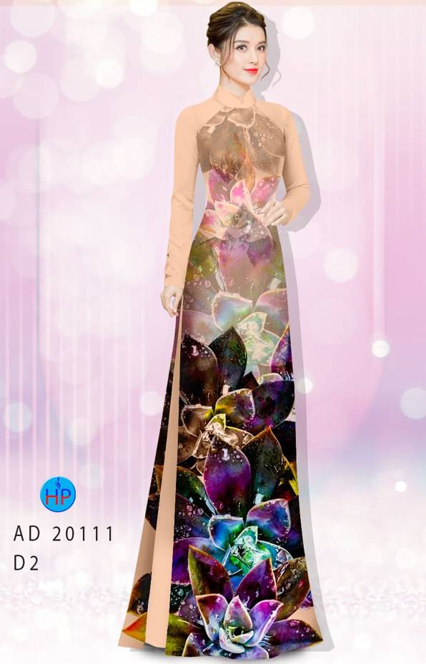 Vải Áo Dài Hoa In 3D Độc Đáo AD 20111 43 Vải Áo Dài Hoa In 3D Độc Đáo AD 20111