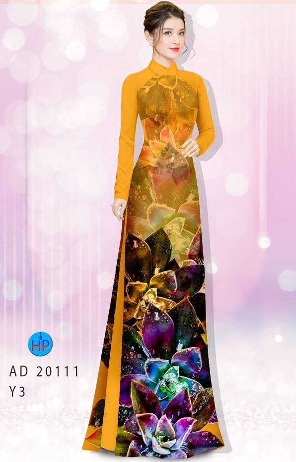 Vải Áo Dài Hoa In 3D Độc Đáo AD 20111 48 Vải Áo Dài Hoa In 3D Độc Đáo AD 20111