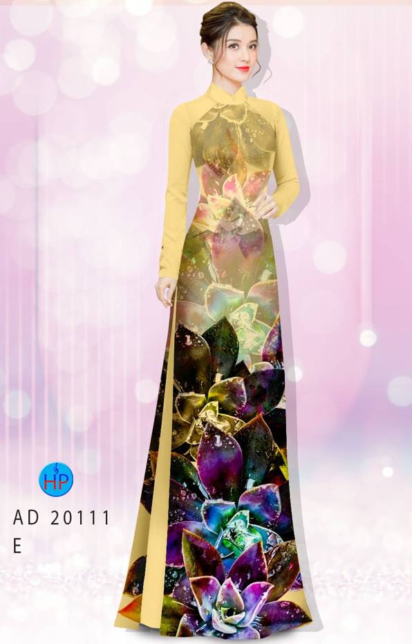 Vải Áo Dài Hoa In 3D Độc Đáo AD 20111 49 Vải Áo Dài Hoa In 3D Độc Đáo AD 20111