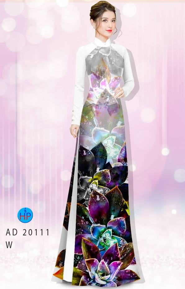 Vải Áo Dài Hoa In 3D Độc Đáo AD 20111 51 Vải Áo Dài Hoa In 3D Độc Đáo AD 20111