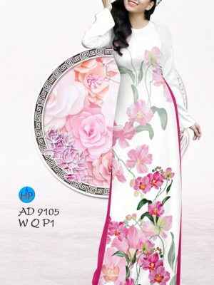 Vải Áo Dài Hoa Lan Độc Đáo AD 9105 23 1642048377 100 Vai Ao Dai Hoa Lan Doc Dao AD 9105