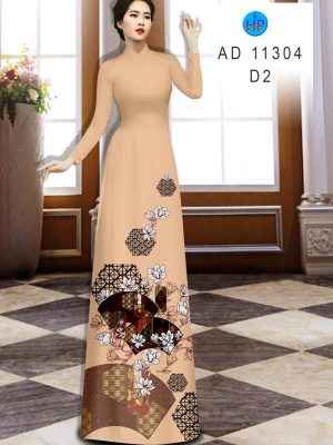 Vải Áo Dài Hoa In 3D Mới Ra AD 11304 18 Vai Ao Dai Hoa In 3D Moi Ra AD 11304