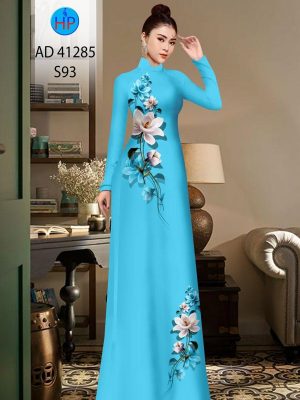 Vải Áo Dài Hoa In 3D Mới Ra AD 41285 26 Vai Ao Dai Hoa In 3D Moi Ra AD 41285