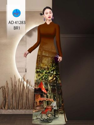 Vải Áo Dài Phong Cảnh Độc Đáo AD 41283 20 Vai Ao Dai Phong Canh Doc Dao AD 41283