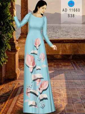 Vải Áo Dài Hoa Ly Độc Đáo AD 11660 19 1655100633 999 Vai Ao Dai Hoa Ly Doc Dao AD 11660