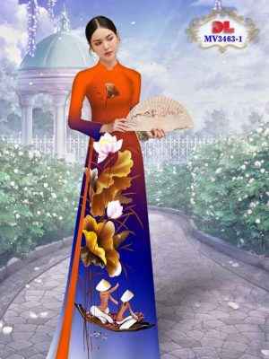 1655258619 891 Vai Ao Dai Hoa Sen Thiet Ke 2022 AD MV3463