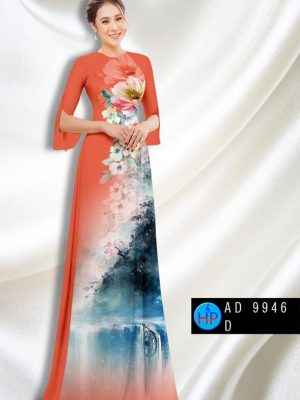 Vải Áo Dài Hoa In 3D Độc Đáo AD 9946 19 Vai Ao Dai Hoa In 3D Doc Dao AD 9946