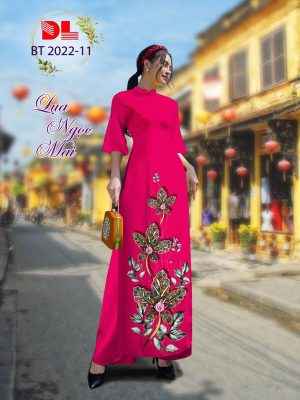 Vải Áo Dài Hoa In 3D Độc Đáo AD BT2022 17 Vai Ao Dai Hoa In 3D Doc Dao AD BT2022