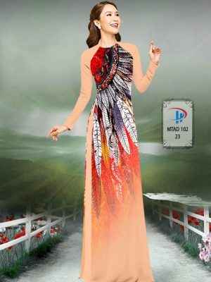 Vải Áo Dài Hoa In 3D Độc Đáo AD MTAD102 26 Vai Ao Dai Hoa In 3D Doc Dao AD MTAD102