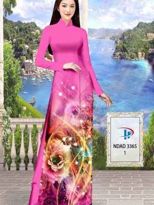 Vải Áo Dài Hoa In 3D Độc Đáo AD NDAD3365 26 Vai Ao Dai Hoa In 3D Doc Dao AD NDAD3365