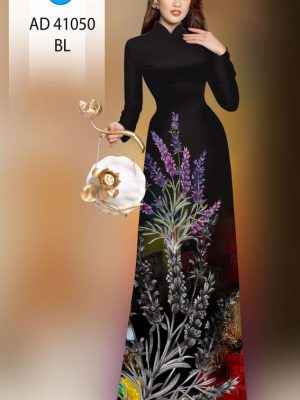 Vải Áo Dài Hoa In 3D Mới Ra AD 41050 20 Vai Ao Dai Hoa In 3D Moi Ra AD 41050