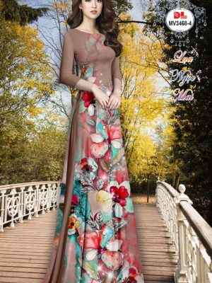 Vải Áo Dài Hoa In 3D Mới Ra AD MV3468 13 Vai Ao Dai Hoa In 3D Moi Ra AD MV3468