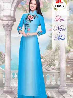 Vải Áo Dài Hoa In 3D Mới Ra AD TT54 18 Vai Ao Dai Hoa In 3D Moi Ra AD TT54