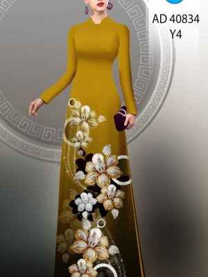 Vải Áo Dài Hoa In 3D Vừa Ra AD 40834 19 Vai Ao Dai Hoa In 3D Vua Ra AD 40834