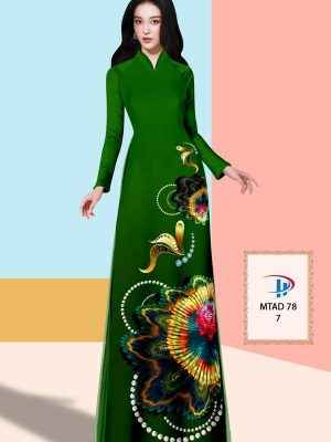 Vải Áo Dài Hoa In 3D Vừa Ra AD MTAD78 23 Vai Ao Dai Hoa In 3D Vua Ra AD MTAD78