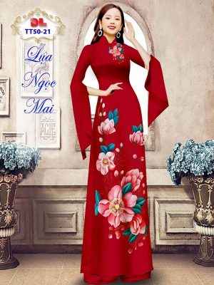 Vải Áo Dài Hoa In 3D Vừa Ra AD TT50 15 Vai Ao Dai Hoa In 3D Vua Ra AD TT50
