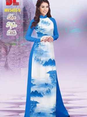 Vải Áo Dài Phong Cảnh Mới Ra AD MV3455 11 Vai Ao Dai Phong Canh Moi Ra AD MV3455
