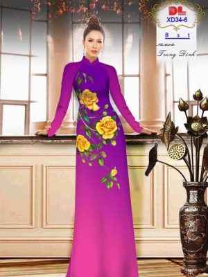 Vải Áo Dài Hoa Hồng Vàng Vừa Ra AD XD34 19 1656643578 244 Vai Ao Dai Hoa Hong Vang Vua Ra AD XD34