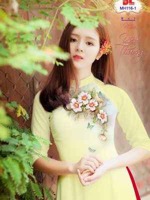 1656906431 873 Vai Ao Dai Hoa In 3D Doc Dao AD MH116