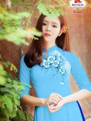 1656906432 394 Vai Ao Dai Hoa In 3D Doc Dao AD MH116