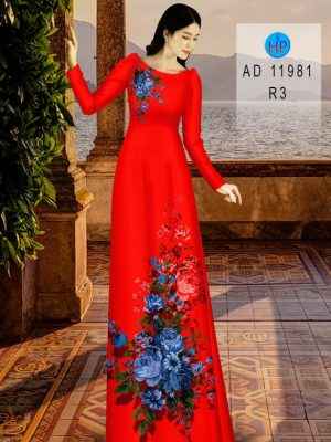 Vải Áo Dài Hoa Hồng Xanh Kiểu Mới AD 11981 21 1658220307 583 Vai Ao Dai Hoa Hong Xanh Kieu Moi AD 11981