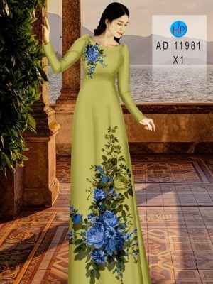 Vải Áo Dài Hoa Hồng Xanh Kiểu Mới AD 11981 23 1658220308 131 Vai Ao Dai Hoa Hong Xanh Kieu Moi AD 11981