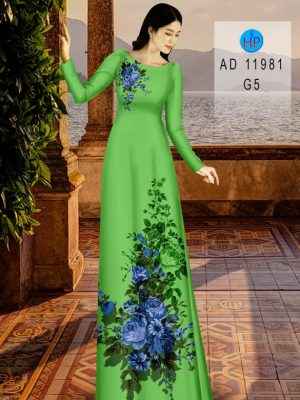 Vải Áo Dài Hoa Hồng Xanh Kiểu Mới AD 11981 24 1658220308 873 Vai Ao Dai Hoa Hong Xanh Kieu Moi AD 11981