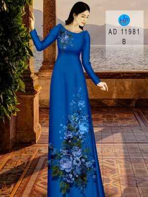 Vải Áo Dài Hoa Hồng Xanh Kiểu Mới AD 11981 25 1658220309 534 Vai Ao Dai Hoa Hong Xanh Kieu Moi AD 11981