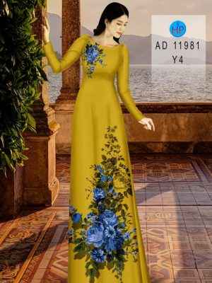 Vải Áo Dài Hoa Hồng Xanh Kiểu Mới AD 11981 30 1658220313 907 Vai Ao Dai Hoa Hong Xanh Kieu Moi AD 11981