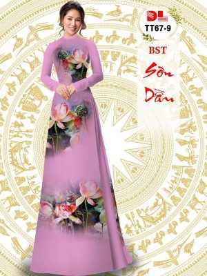 Vải Áo Dài HOa Sen Vừa Ra AD TT67 11 Vai Ao Dai HOa Sen Vua Ra AD TT67
