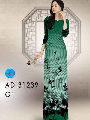 Vai Ao Dai Hoa In 3D Doc Dao AD 31239