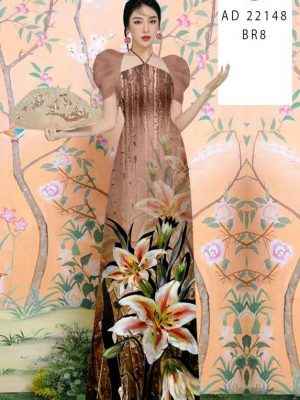 Vai Ao Dai Hoa Ly Moi Ra AD 22148