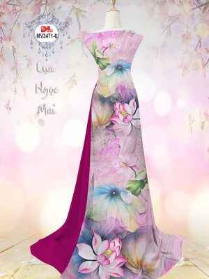 Vải Áo Dài Hoa Sen Vừa Ra AD MV3471 14 Vai Ao Dai Hoa Sen Vua Ra AD MV3471