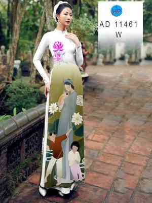 1660188062 523 Vai Ao Dai Co Gai Va Hoa Sen Thiet Ke