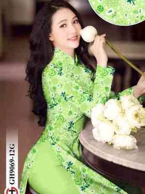 Vai Ao Dai Hoa Deu Vua Ra AD GH9069