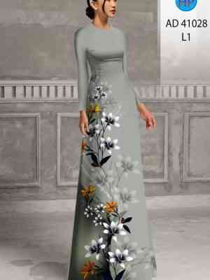 Vải Áo Dài Hoa In 3D Mới Ra AD 41028 19 Vai Ao Dai Hoa In 3D Moi Ra AD 41028