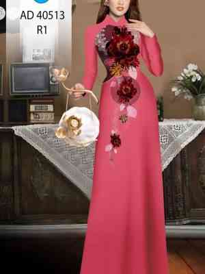 Vải Áo Dài Hoa In 3D Thiết Kế 2022 AD 40513 19 Vai Ao Dai Hoa In 3D Thiet Ke 2022 AD