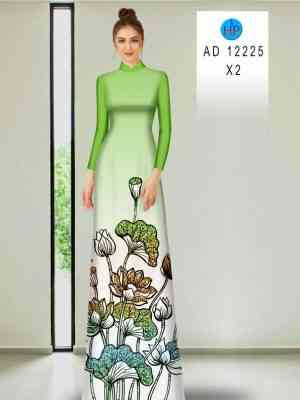 Vải Áo Dài Hoa Sen Mới Ra AD 12225 19 Vai Ao Dai Hoa Sen Moi Ra AD 12225