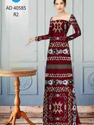 Vải Áo Dài Hoa Văn Kiểu Mới AD 40585 19 Vai Ao Dai Hoa Van Kieu Moi AD 40585