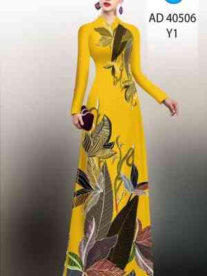 Vải Áo Dài In HÌnh Lá Vừa Ra AD 40506 19 Vai Ao Dai In HInh La Vua Ra AD 40506