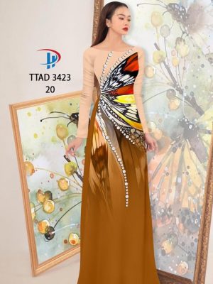 1663643565 774 Vai Ao Dai Hoa In 3D Doc Dao AD TTAD3423