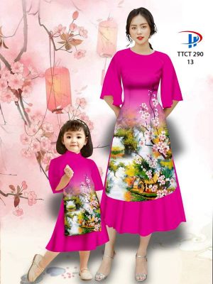 Vải Áo Dài Cách Tân Hoa Đào Và Phong Cảnh Thiết Kế 2022 AD TTCT290 19 1664499349 382 Vai Ao Dai Cach Tan Hoa Dao Va Phong Canh