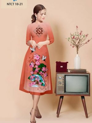 Vải Áo Dài Cách Tân Hoa Đào Thiết Kế 2022 AD NTCT10 31 1664503071 311 Vai Ao Dai Cach Tan Hoa Dao Thiet Ke 2022