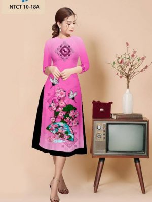 Vải Áo Dài Cách Tân Hoa Đào Thiết Kế 2022 AD NTCT10 33 1664503072 597 Vai Ao Dai Cach Tan Hoa Dao Thiet Ke 2022