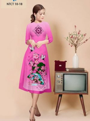 Vải Áo Dài Cách Tân Hoa Đào Thiết Kế 2022 AD NTCT10 37 1664503074 166 Vai Ao Dai Cach Tan Hoa Dao Thiet Ke 2022