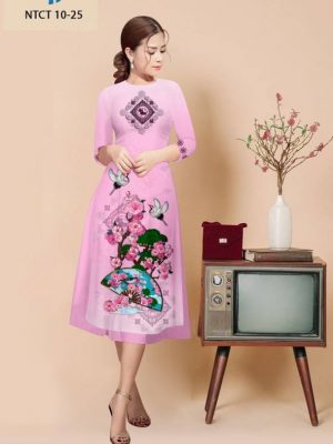 Vải Áo Dài Cách Tân Hoa Đào Thiết Kế 2022 AD NTCT10 49 1664503079 413 Vai Ao Dai Cach Tan Hoa Dao Thiet Ke 2022
